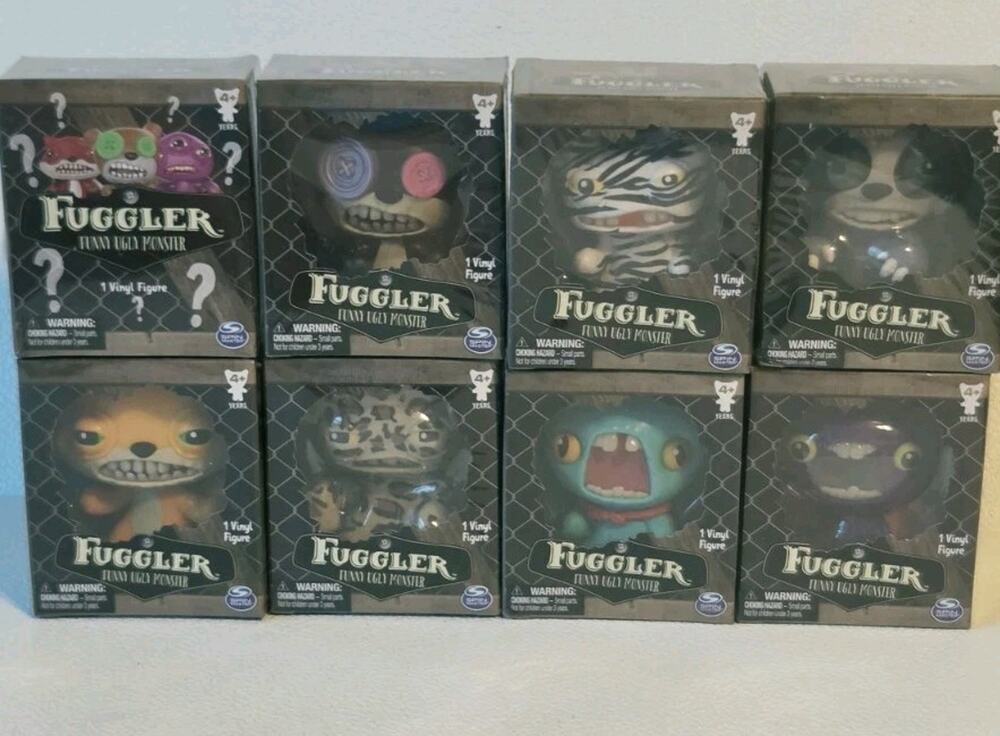 Fuggler Funny Ugly Monster 8 Piece Lot Complete Series 2 Blind Box Spin Masters